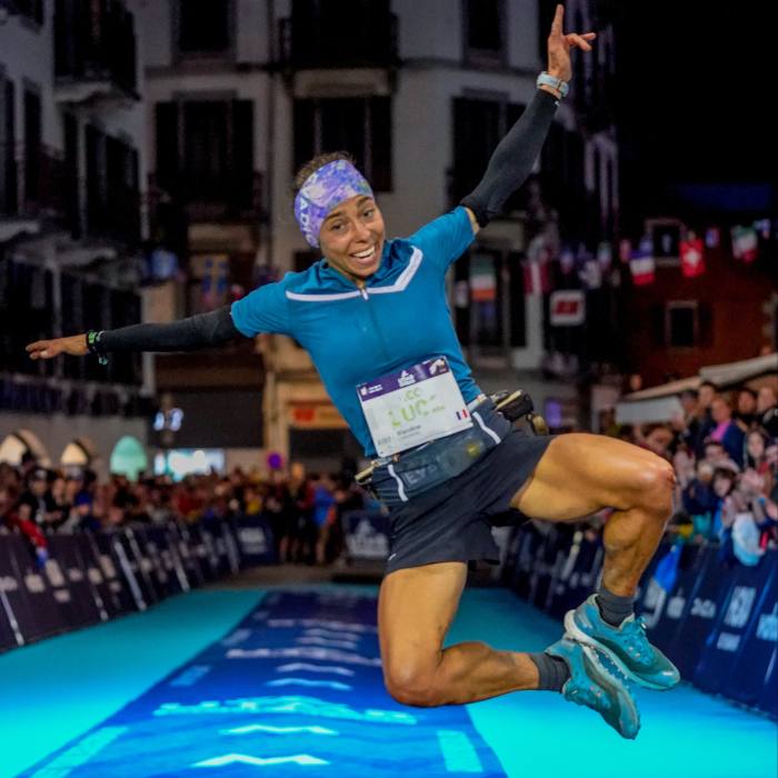 French runner Blandine L'Hirondel arrives in Chamonix as fastest woman